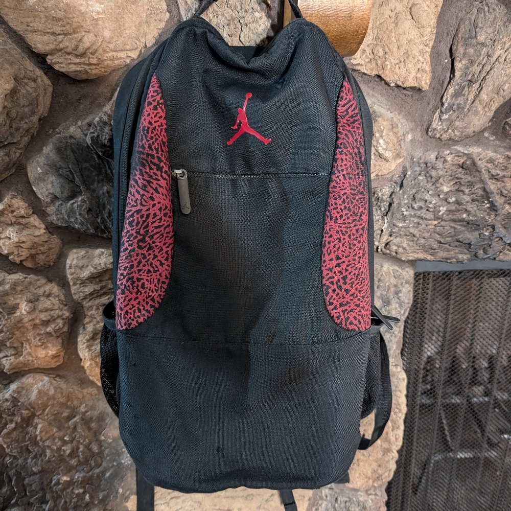 Rare Vintage Air Jordan Flight City Elephant Print Backpack